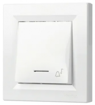 Preview: Schneider Asfora - Klingeltaster mit LED